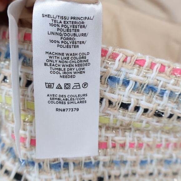 Ann Taylor Shimmer Fringe Tween Multicolor Skirt Size 4 - Picture 7 of 8